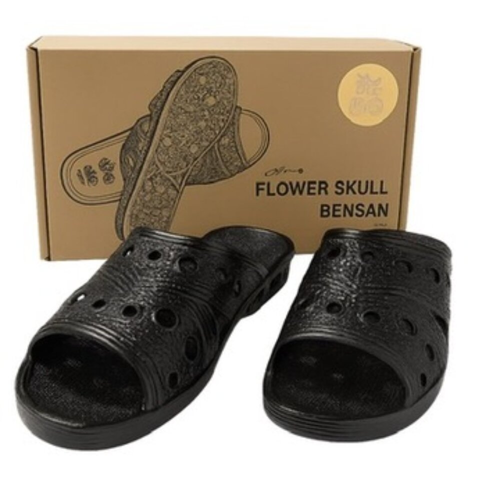 KAIKAI KIKI FLOWER SKULL BENSAN Takashi Murakami Size LL Black Authentic